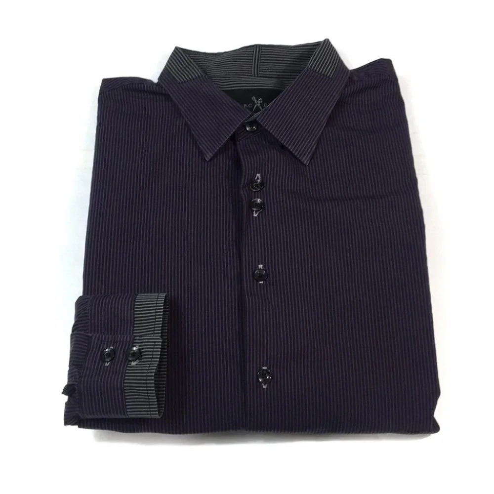 BF523 Men’s Marc Ecko Cut & Sew Trendy Button Down Shirt L